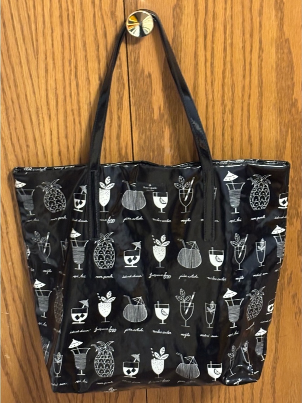 KATE SPADE NEW YORK DAYCATION ISLAND COCKTAILS BON SHOPPER TOTE BAG